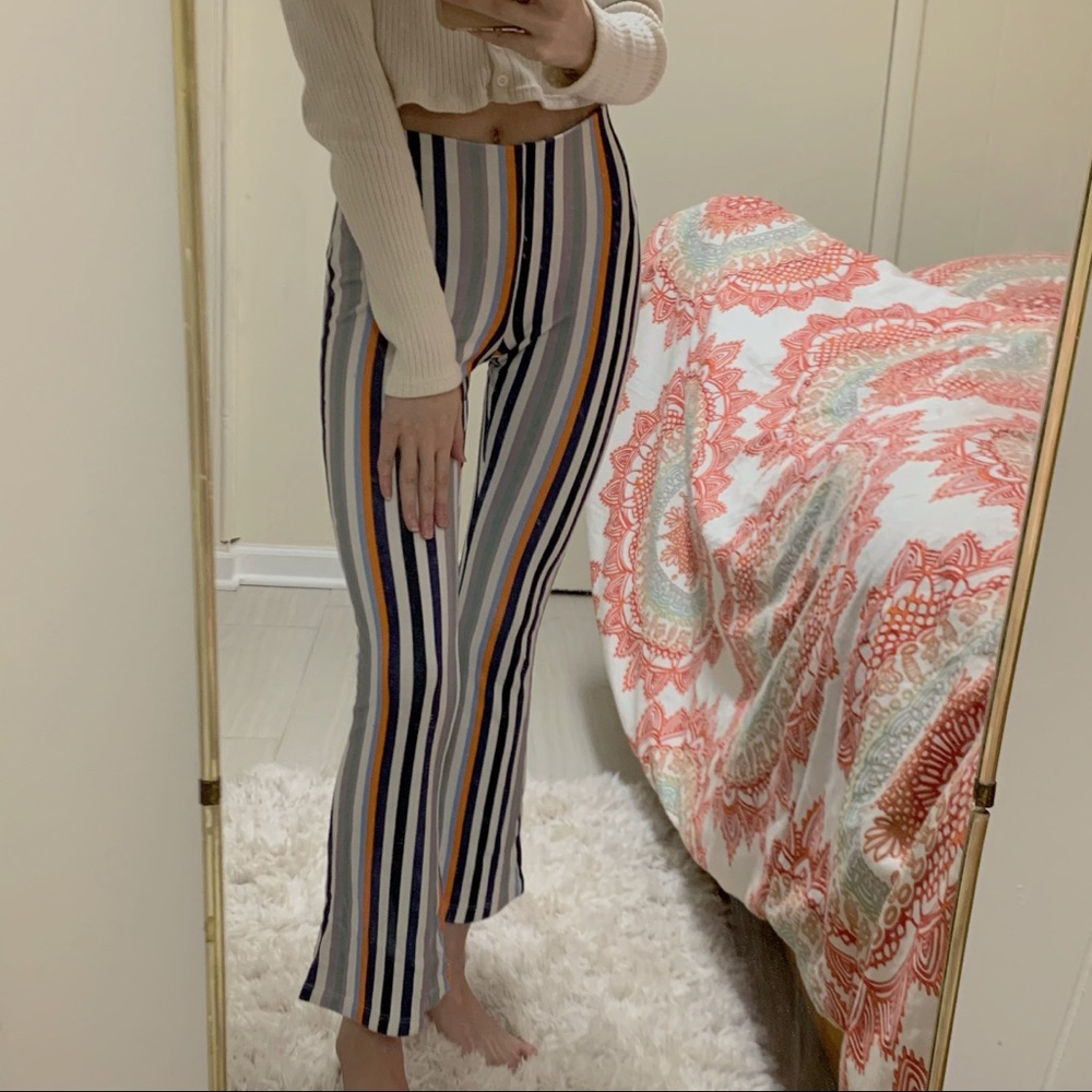 rainbow stripes pants